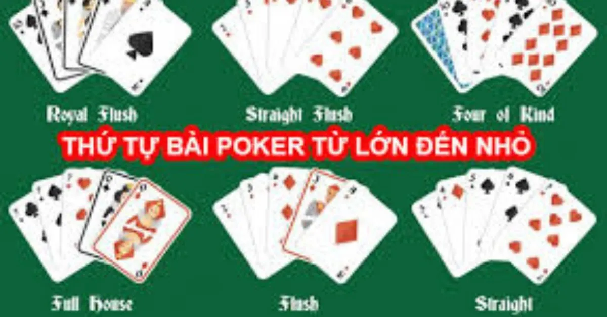 Thứ Tự Bài Poker Từ nhỏ Đến lớn